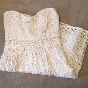 White eyelet dress